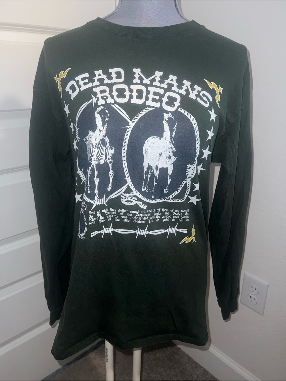 Empyre Deadmans Rodeo Dark Green Long Sleeve T-Shirt